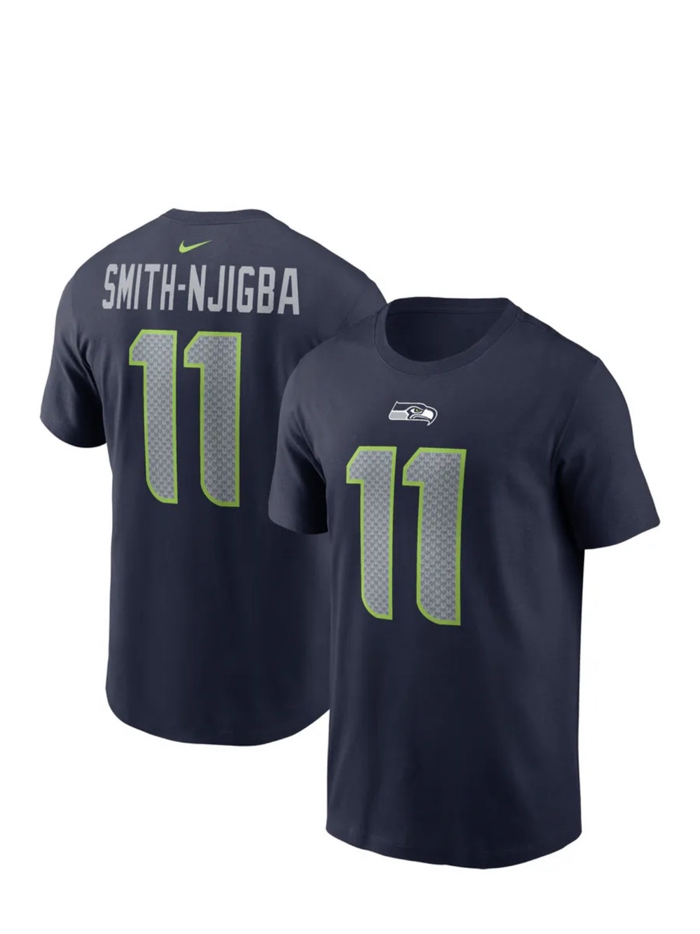 Nike Seahawks #11 Smith-Njigba Short-Sleeve Jersey Tee, XL